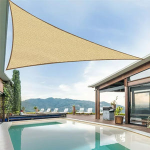 Voile d'ombrage 6x6x6m pour patio extérieur, <span class=keywords><strong>pergola</strong></span>, abri <span class=keywords><strong>de</strong></span> voiture, allée, en tissu tricoté HDPE unique beige, type Malla Sombra - Product Image 4