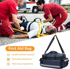 Échantillon gratuit, trousse de premiers soins médicale d'urgence, personnalisée, vide, durable, portable, grande capacité, avec fermeture éclair - Product Image 6