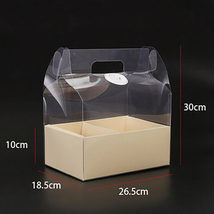<strong>Luxury</strong> Clear White Pink Tall Transparent <strong>Flower</strong> Cake <strong>Box</strong> Wedding Valentine's Day Mother's Day Birthday Party Gift <strong>Box</strong> - Product Image 3
