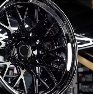 Jante en alliage forgé RCSR nouvelle conception de luxe de finition chromée à cinq rayons en deux pièces pour la Modification de course automobile <span class=keywords><strong>Audi</strong></span> - Product Image 1