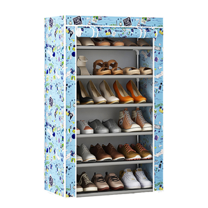 高容量中国供应商8层防水鞋架，带无纺布走廊组织器 - Product Image 2