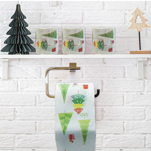 <span class=keywords><strong>Papel</strong></span> Higiénico Desechable con Estampado de Árbol de <span class=keywords><strong>Navidad</strong></span> Blanco, Ecológico, Pulpa de Madera Virgen, 300 Piezas, 2 Capas, Regalo Festivo para el Hogar y el Baño - Product Image 4