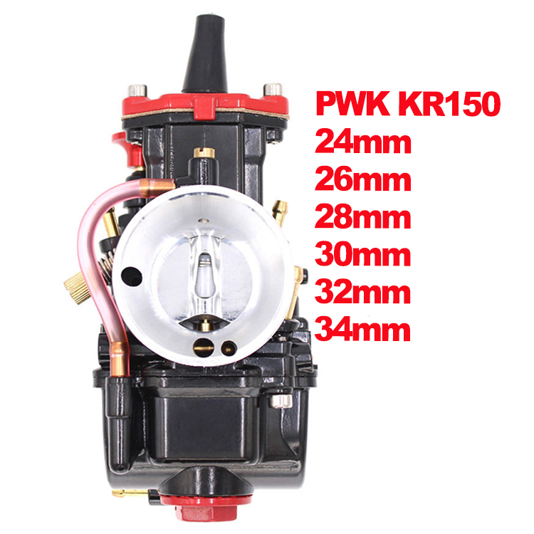Карбюратор PWK KR150, квадратный черный мотоцикл для электрофореза, 24 мм, 26 мм, 28 мм, 30 мм, 32 мм, 34 мм, для KEIHIN