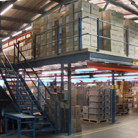 Plateforme de stockage en acier robuste Q235B sur mesure avec une capacité de charge de 500 kg pour planchers de mezzanine et grilles métalliques