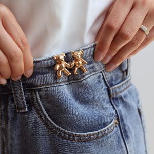 Épingles à bouton en jean réglables en alliage de zinc pour les jeans amples et le type de crochet de taille - Product Image 1