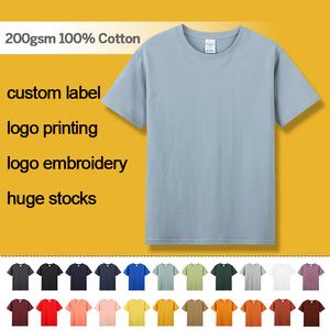 Camiseta de manga corta de corte regular a la moda para hombre, ropa de calle de algodón 100% de alta calidad, tela de punto sólida - Product Image 6