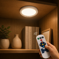 Lampe LED magnétique adhésive à détecteur de mouvement, sans fil, rechargeable, pour armoire, veilleuse intelligente à induction pour chambre et placard