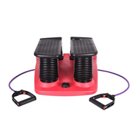 Stepper aérobique ABS pas cher, directement de l'usine, équipement d'exercice à domicile, écran LCD, multifonction, pliable, bandes élastiques, escalier