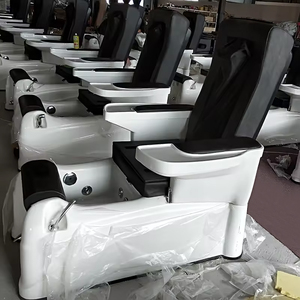 Fauteuil de manucure et pédicure de luxe rose avec repose-pieds intégré, modèle 2019, pour salon de beauté, prix abordable - Product Image 6