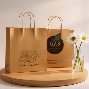 Bolsas de Papel Kraft Reciclables Ecológicas Personalizadas Premium para Promoción en Supermercados y Exposiciones - Superficie Impresa en Offset Resistente - Product Image 3