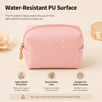 Pochette cosmétique mini en gros, trousse à maquillage portable avec fermeture éclair pour rouge à lèvres et monnaie, sac de voyage pour cosmétiques, personnalisable OEM ODM avec logo
