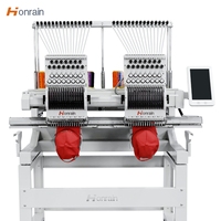 Honrain 2 HEAD Haute Qualité Usine Chinoise 9/12/15 Aiguilles Professionnel Automatique Ordinateur T-shirt Cap Machine à Broder