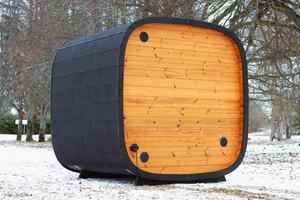 ห้องซาวน่ากลางแจ้งทรงสี่เหลี่ยม วัสดุไม้สนแท้ ใช้ไฟฟ้า สำหรับ 4 คน ระบบไอน้ำ เป็นมิตรกับสิ่งแวดล้อม พร้อมฮีตเตอร์ 6KW และกระจกนิรภัยหนา 8 มม. - Product Image 4