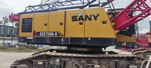 Grue sur chenilles SANY officielle SCC750A/SCC1000A/SCC2000A d'occasion, 75 tonnes, usage intensif, avec moteur, pompe et boîte de vitesses - Product Image 5