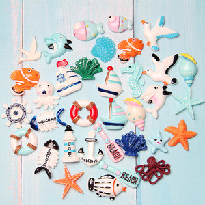 Accesorios de Resina con Diseño de Ancla de Barco y Estrella de Mar, Técnica de Goteo de Aceite, Pegamento para Manualidades, Decoración para Carcasas de Teléfono Móvil, Relleno para Slime - Product Image 2