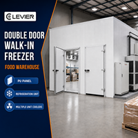 Chambre froide à double porte pour entrepôt alimentaire avec système de réfrigération complet et stockage frigorifique