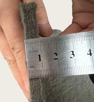Tissu de maille non tissé de feutre de fibre métallique d'acier inoxydable résistant aux hautes températures pour l'usage industriel