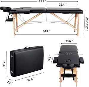 Sukar Table De Massage Pliable <strong>Mesa</strong> De Masajes Portatil <strong>Cama</strong> - Product Image 3