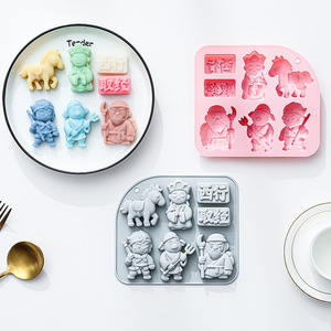 Moldes de Silicona Antiadherentes con Diseño de Rey Mono, Reutilizables, de Grado Alimenticio, Lindos Moldes Magnéticos de Silicona para Chocolate, Dulces y Hielo - Product Image 5