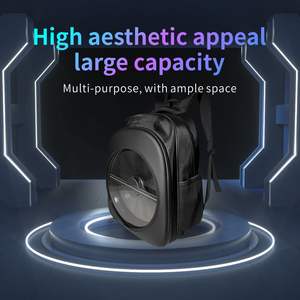 Mochila de Cuero con Ventilador Holográfico HD de 28 cm, Resistente al Agua, con 2 Aspas, Pantalla Holográfica 3D, Visualización a Simple Vista, Otros Equipos de Publicidad - Product Image 4