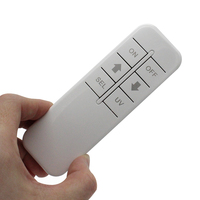 Mando a distancia IR AAA alimentado por batería, 6 teclas, Color blanco, compatible con código adhesivo personalizado
