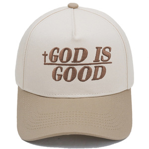 Nuovo Cappello da Baseball GOD IS GOOD Stile Vintage per Camionisti, con Ricamo Tridimensionale e Blocchi di Colore, Unisex Casual - Product Image 2