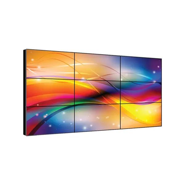 4k Display Indoor Lcd Video Splicing Screen 43 46 49 55 65 polegadas Ultra Estreito Moldura Multi Tela LCD Video Wall