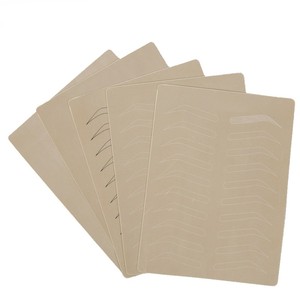 Beige Grey Inkless PMU <b>Practice</b> Skin Rubber Eyebrow Pattern <b>Pad</b> A4 Small Size Microblading - Product Image 4