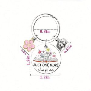 Cute Funny Metal Book Keychain Enamel <b>Key</b> <b>Chains</b> Women Men Readers Book Lovers Gifts Pendant Friendship Keyring Bookish Keychain - Product Image 5