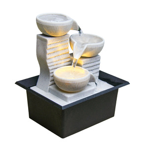 Fuente de agua decorativa rectangular de plástico para interiores, estilo Feng Shui, ideal como regalo para el hogar, la oficina, el estudio o la entrada. - Product Image 5