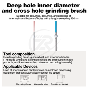Duurzame Keramische Vezelborstel Met Roestvrijstalen Handgreep Voor Oem Diepe Binnendiameter Kruisopening En Verwijdering Van Gereedschapsmarkeringen - Product Image 4