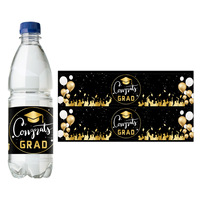 Etiquetas Adhesivas para Botellas de Agua, Etiquetas para Agua Mineral, Forma Personalizada, Laminación Brillante o Mate