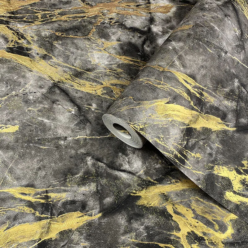 Black-Gold Vein Marble Sticker