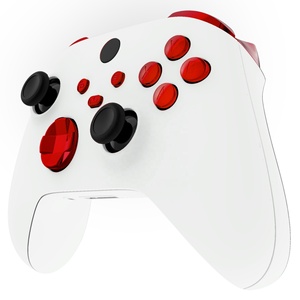 Boutons de remplacement chromés rouges personnalisés pour manettes Xbox Series X S : gâchettes, D-pad, ABXY, Start, Retour, Synchronisation, Partager - Product Image 3