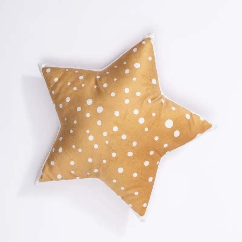 Honeymoon Factory microfiber 3d Star printed sofa 20 inch throw pillowcase cushions covers pillow case for kids