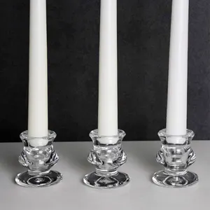 Venda quente Tealight Glass Tube Candle Holder Crystal Votive Candle Holder para Festa de Casamento