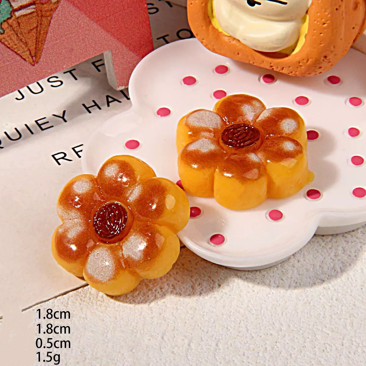 Cream flower bread
