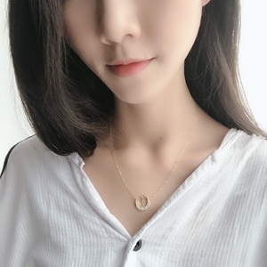 <span class=keywords><strong>Collana</strong></span> <span class=keywords><strong>Luna</strong></span> <span class=keywords><strong>Crescente</strong></span> A361A Placcata Oro 18K, Gioiello in Argento Sterling 925 - Product Image 3