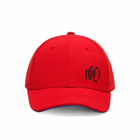 Gorra Deportiva de Béisbol de 6 Paneles con Malla Transpirable Perforada con Láser, Diseño Vintage de Hojas, Poliéster/Algodón, para Exteriores