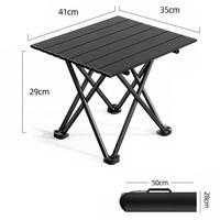 Leichter Metall-Klapptisch im Egg-Roll-Stil Tragbare Outdoor-Möbel für Camping, Büro und Picknicks