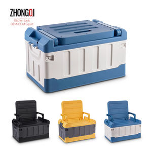 Multi-purpose Blue Plastic Stackable Waterproof Foldable Outdoor Tool Heavy Duty Storage Box