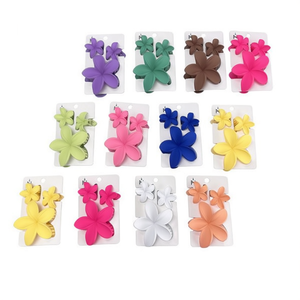 Pinzas para el Cabello Xtreme con Diseño de Flor de Huevo, 12 cm, Plástico, Estilo Dulce, Accesorios Casuales para el Cabello de Mujer - Product Image 3