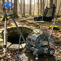 Sistema de TV para Pozos, Cámara de Inspección de Pozos Rotatoria de 360° con Contador Digital de Profundidad para Inspección de Perforaciones de Pozos Profundos