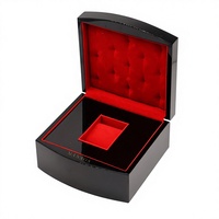 Boîtes rectangulaires en MDF laqué haut de gamme, vente en gros directe d'usine, avec couvercle à charnière, impression sérigraphique, pour bijoux et montres, modèle 001