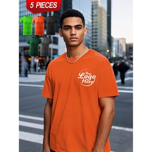 Camisetas Deportivas Urbanas para Hombre, Modernas, de Manga Corta, 100% Algodón, Estampadas, Transpirables, Anti-Pilling - Product Image 5