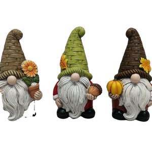 2 Statuette Decorative Autunnali A Forma Di Gnomo In Peluche, Tema Ringraziamento E Raccolto, Con Castagna E Girasole, Ideali Per Casa, Giardino E Regali - 4