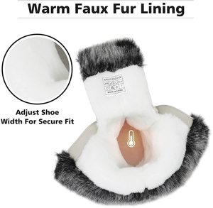 Botas de Nieve hasta la Rodilla para Mujer <span class=keywords><strong>Mishansha</strong></span>, Impermeables, con Entresuela de EVA, Térmicas, con Forro de Algodón para el Invierno - Product Image 5