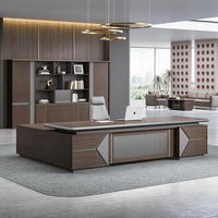 Nouveau design 2026 : Bureau de direction en L avec tiroirs pour mobilier de bureau commercial
