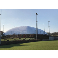 Techo de PVDF de alta calidad, cúpula de aire, dosel de gimnasio, cúpulas inflables con soporte de aire, cúpula de estructura espacial, cubierta de PVC, tienda de estadio interior