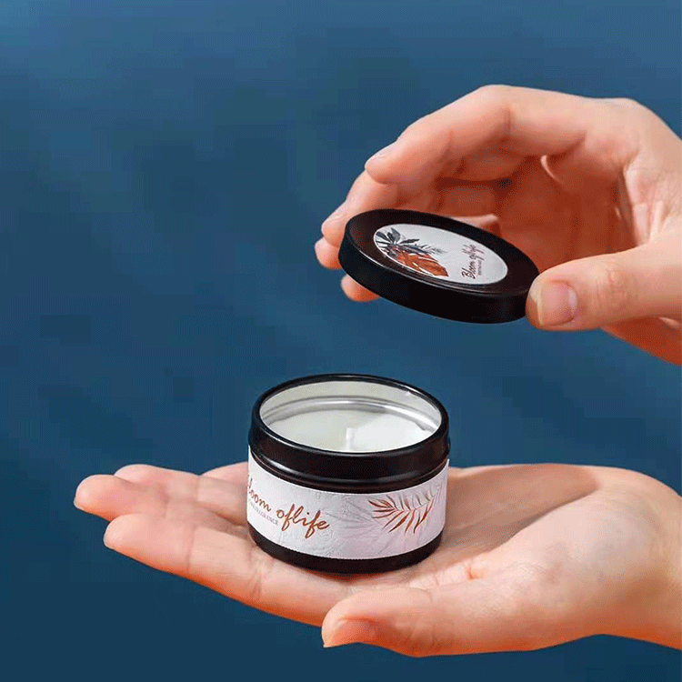 AROMA HOME Özelleştirilmiş Mini Siyah ve Altın Renk Hediye Seti 5 Koku Ev Kokusu Kokulu Soya Balmumu Mum 5